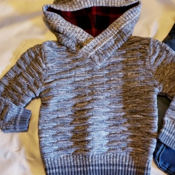 SOLD | Hooded Knit Pullover Boys Sweater - Picture 4 of 6